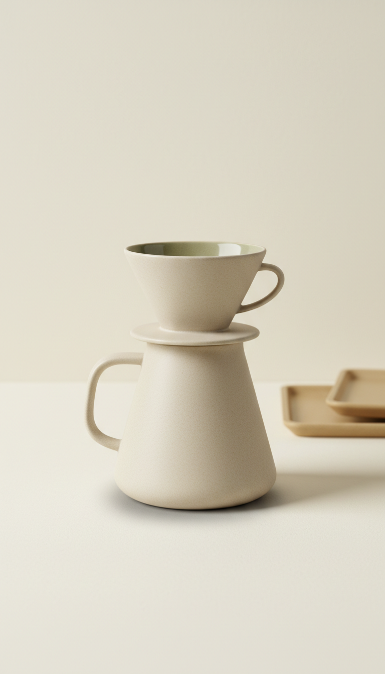 Matte Ceramic Pour-Over Carafe
