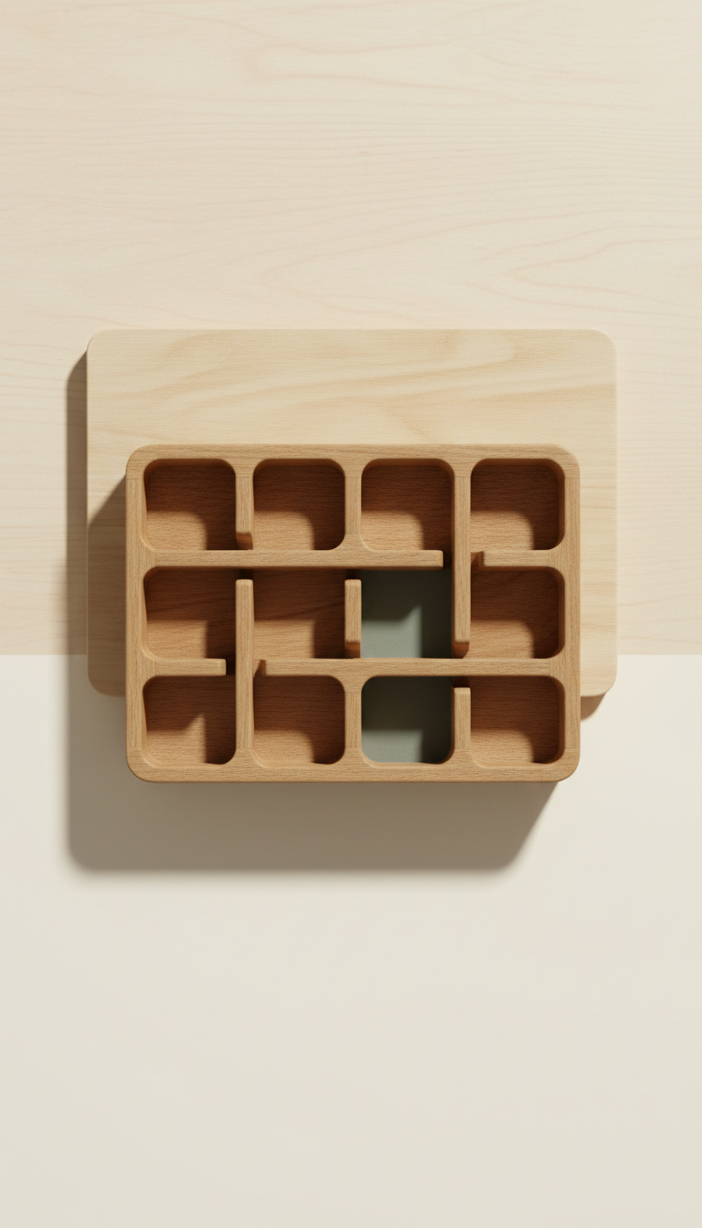 Oak Modular Storage Tray