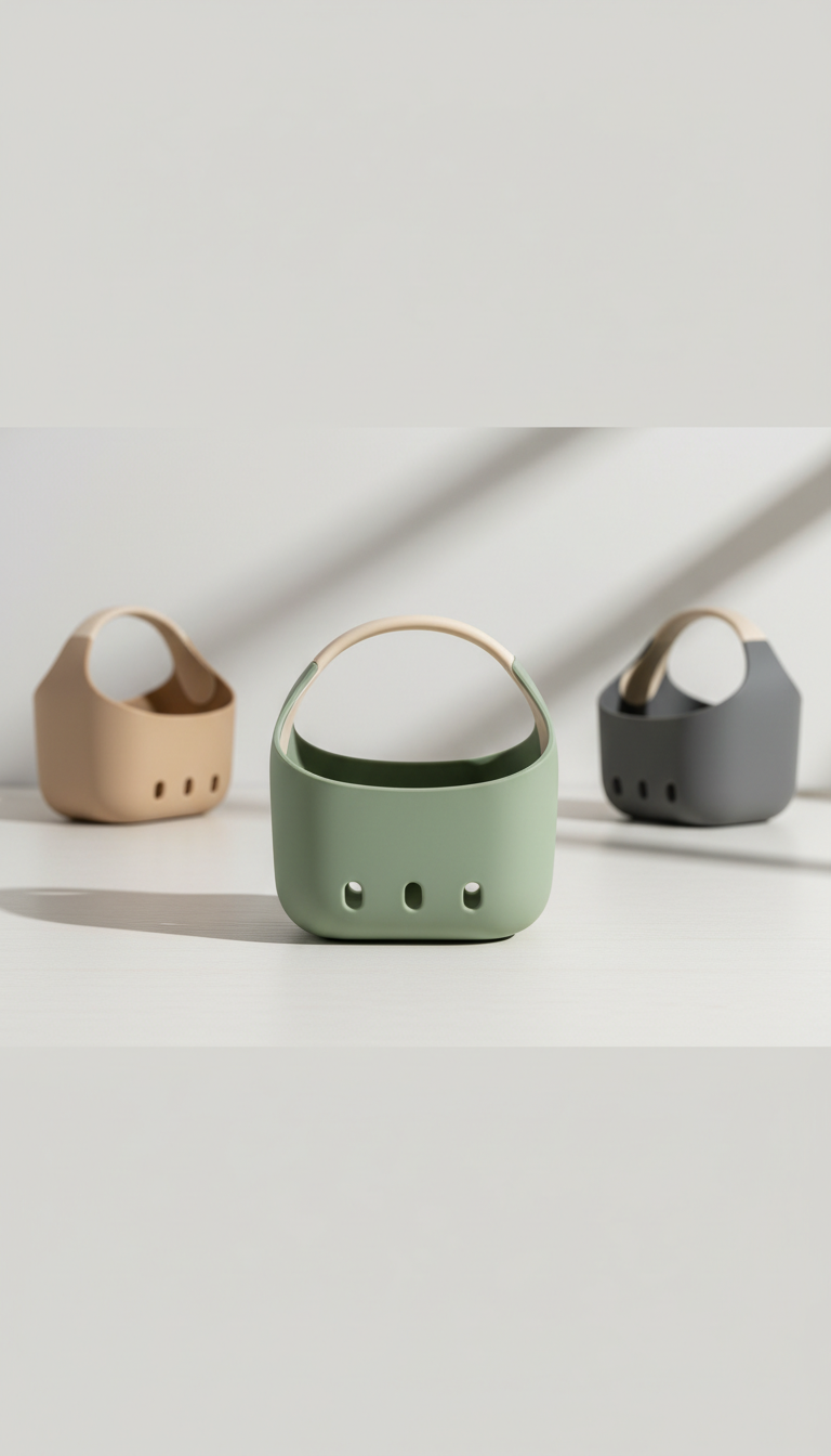 Soft-Touch Silicone Toy Caddy